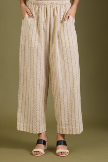 Maati Craft Co-ord set Sandstone Leaves drop shoulder tunic & pants (set of 2)