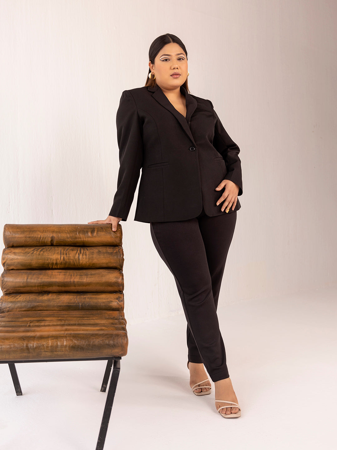 PowerSutra Stretch Pant Suit - Black