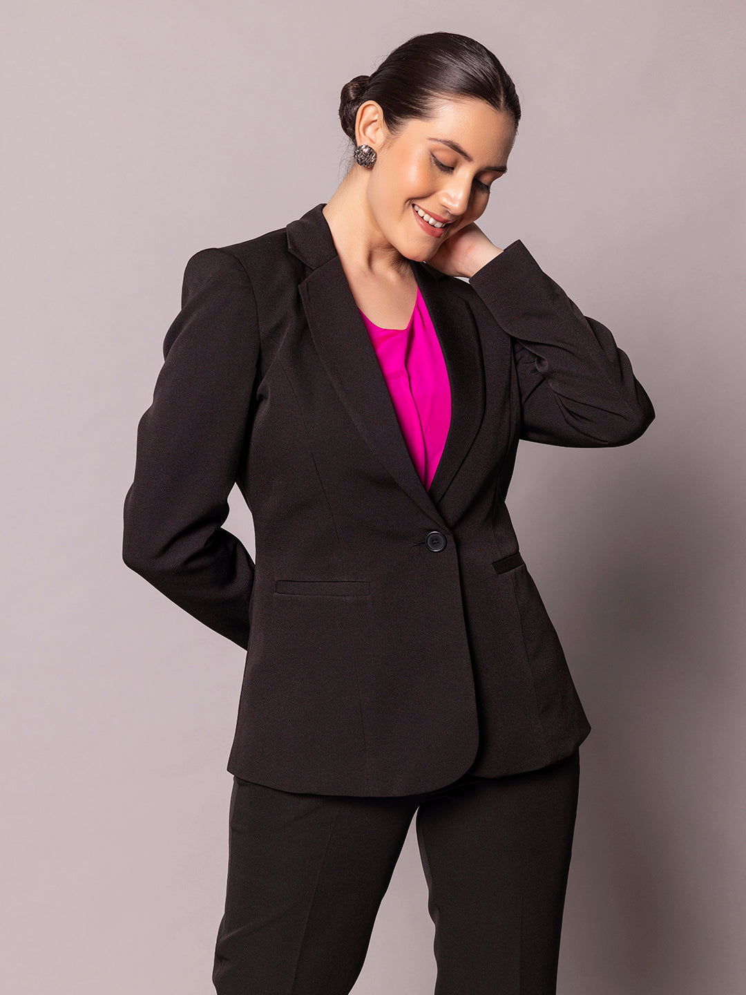 PowerSutra Stretch Pant Suit - Black