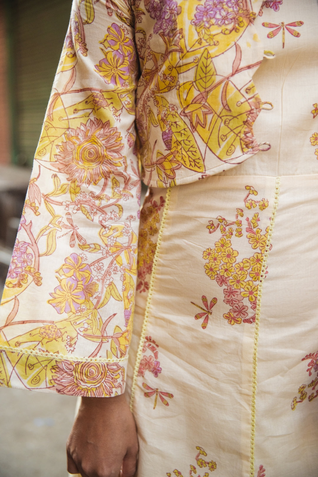 Whimsy Floral Short Dress With Jacket