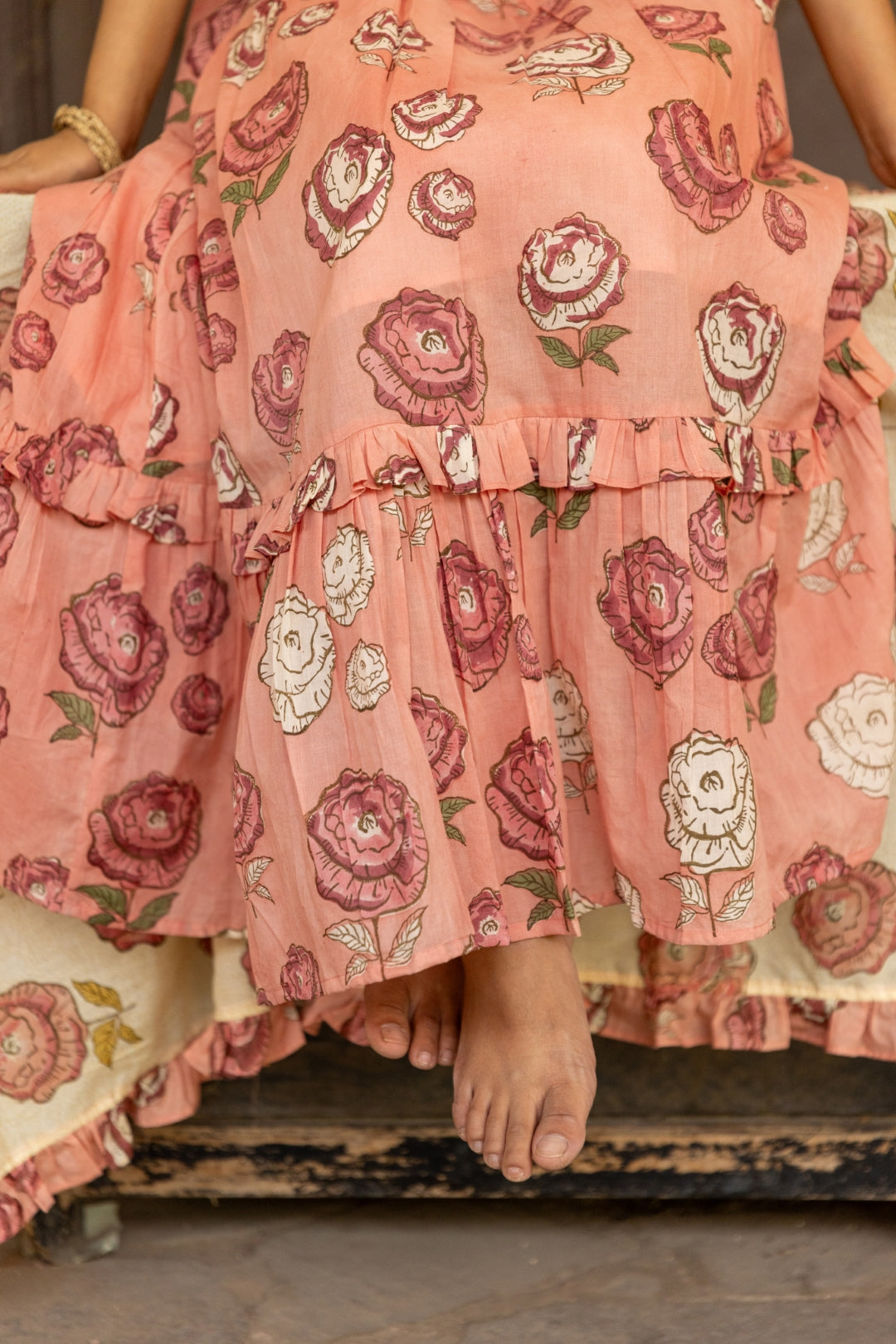 Petal Pink Tie Up Dress
