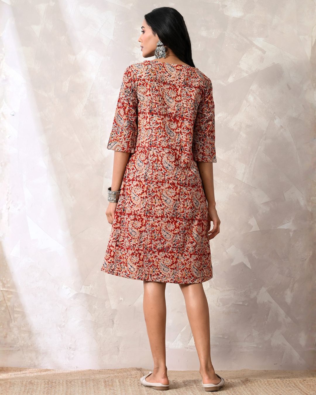 Katha Kalamkari Formal Shift Dress