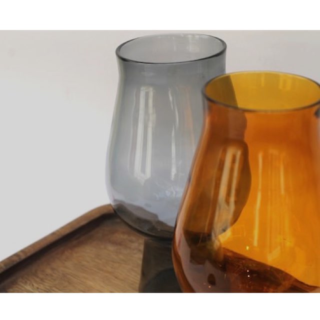 Handblown Drinking Glass- Juice/ Beer Tumblers Black Sabre - Factoh