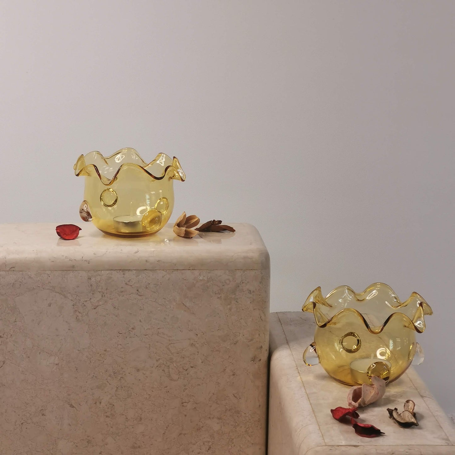 Calisto Handblown Glass Votive Tea Light