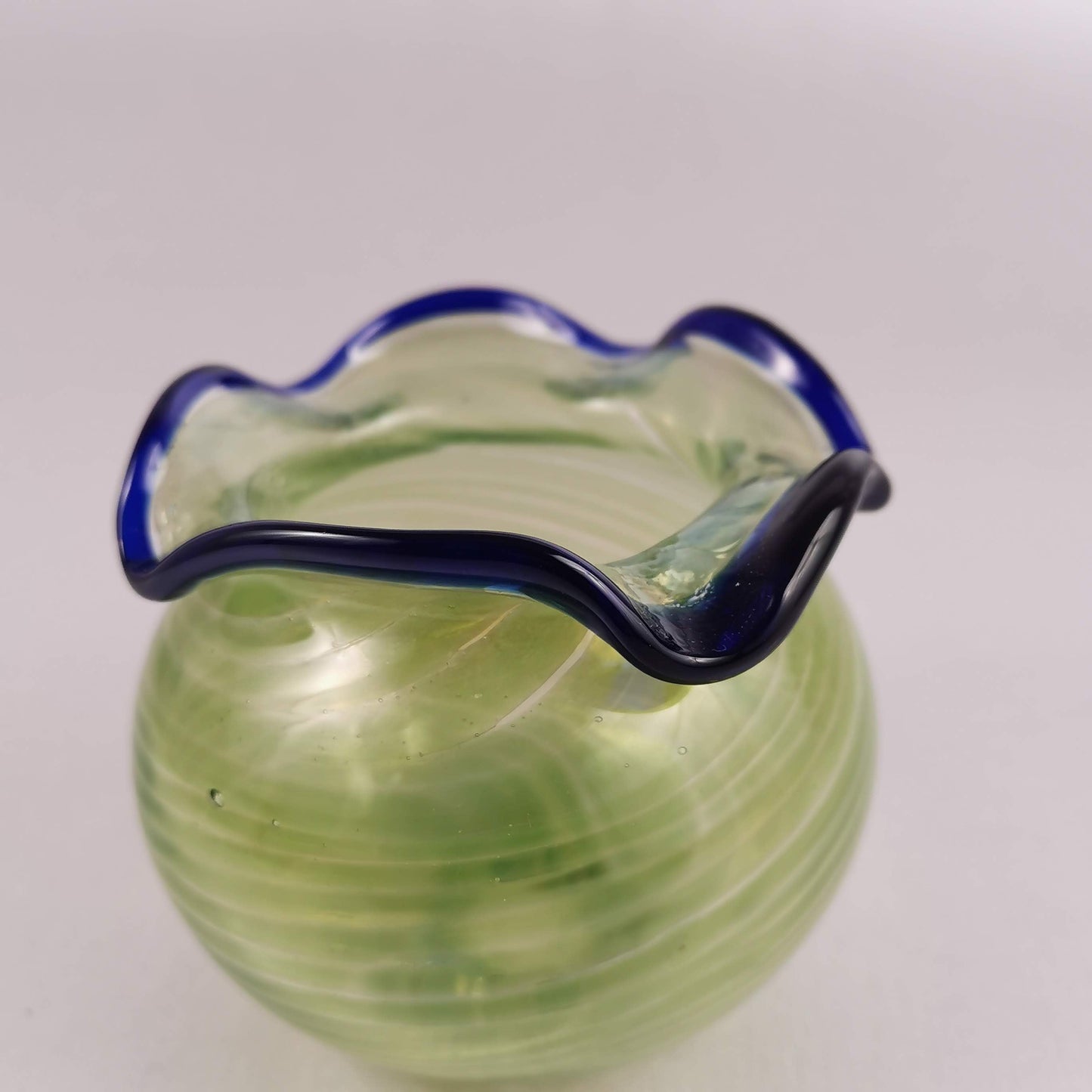 Art Glass Bowl /Vase Jade Dream