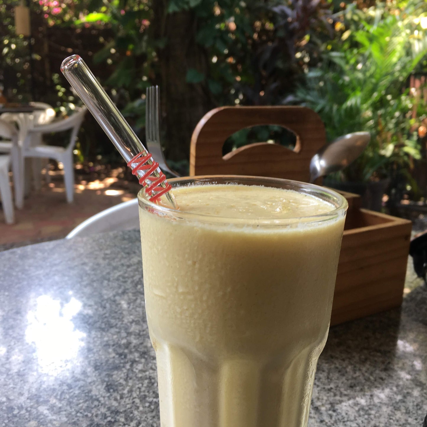 Mix Glass Straws by . Bent 8" x 9.5 mm Handblown Glass-Pack of 6