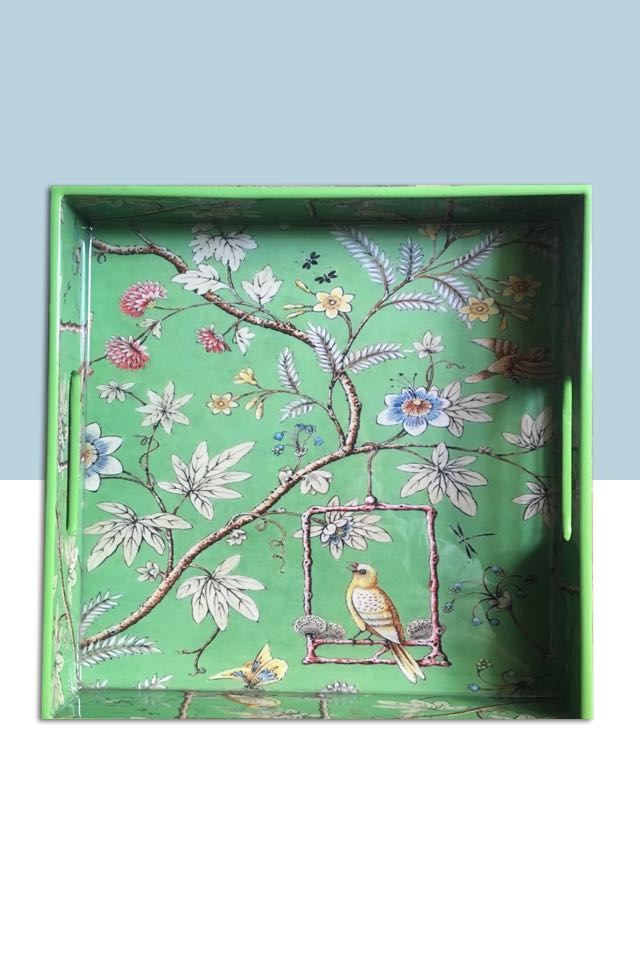 New Bird Green Tray/ Serving Tray/ Home decor Tray . - Factoh