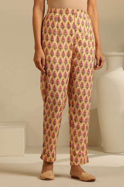 Murraya Yellow Lantana Floral Kurta Set of 3