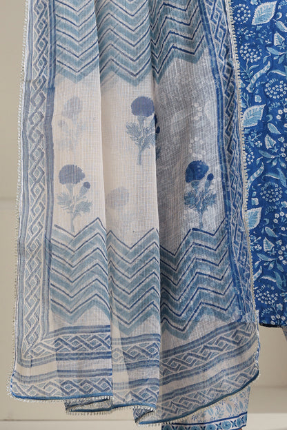 Murraya Egyptian Blue Kurta Set of 3
