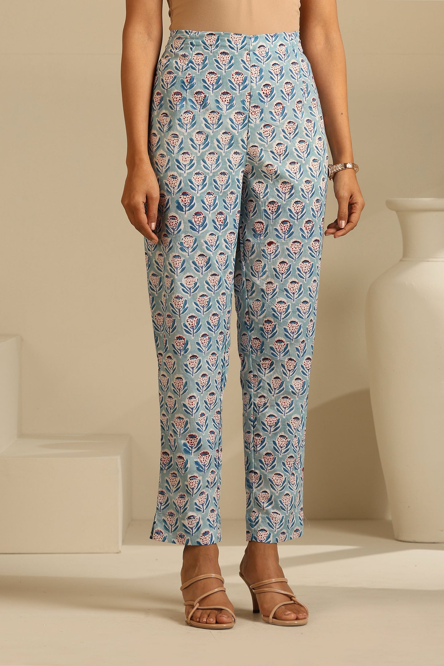 Murraya Blue Livia Gathered Kurta Set of 3