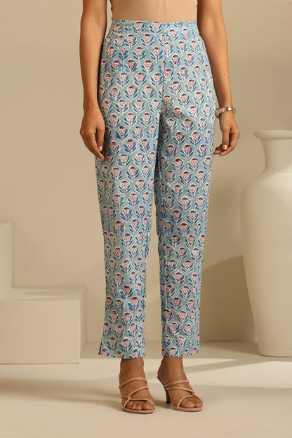 Murraya Blue Livia Gathered Kurta Set of 3