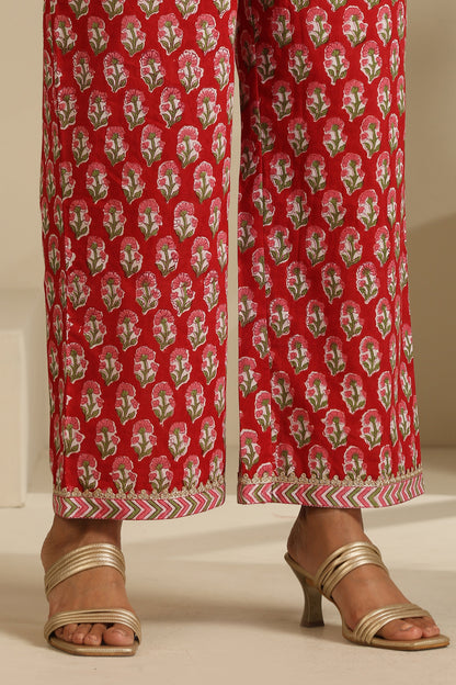 Murraya Red Sapphire Anarkali Set of 3