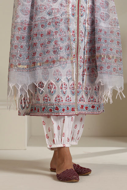 Murraya Grey Salvia Kurta Set of 3