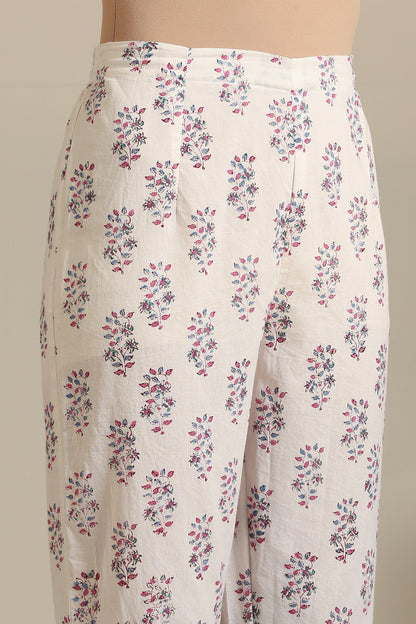 Murraya Purple Hibiscus Floral Kurta Set of 3