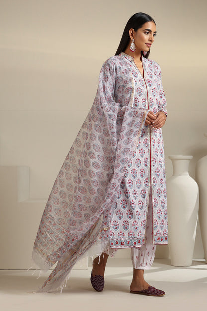 Murraya Grey Salvia Kurta Set of 3