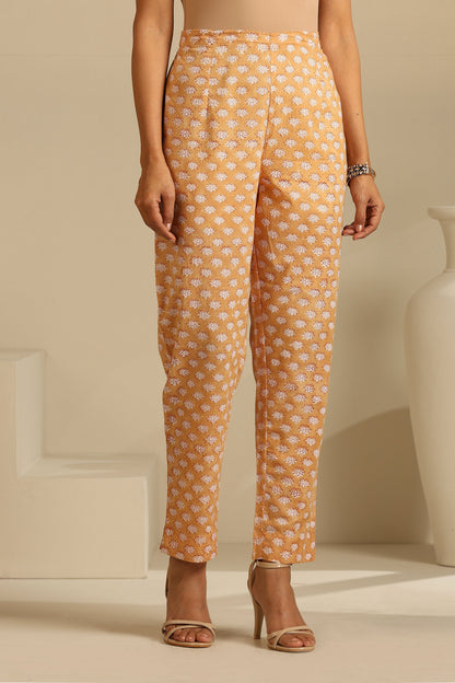 Murraya Mustard Aria Embroidered Anarkali Set of 3