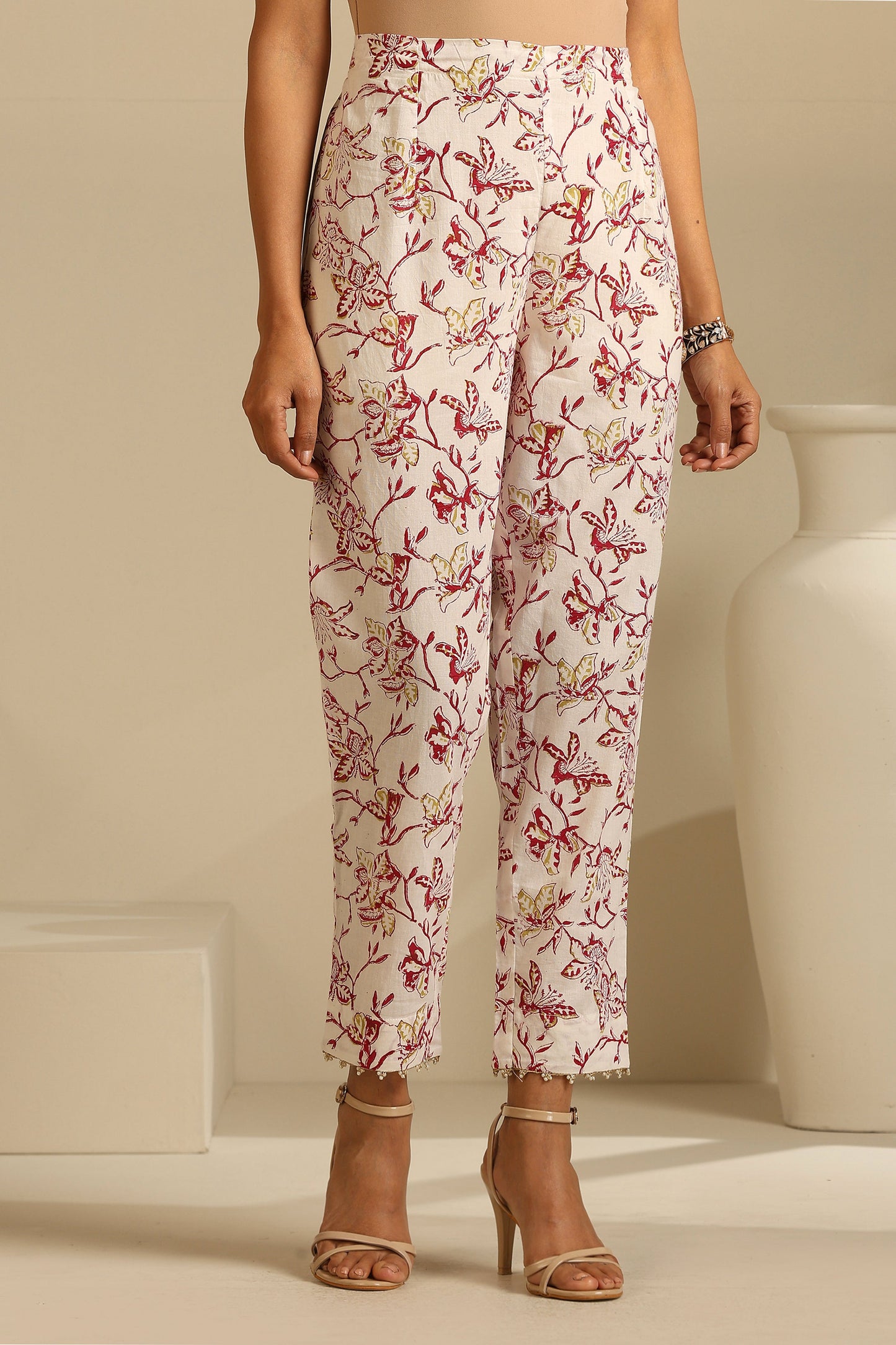 Murraya Maroon Sangria Kurta Set of 3