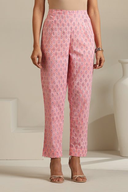 Murraya Bella Blush Pink Kalidaar Anarkali Set of 3