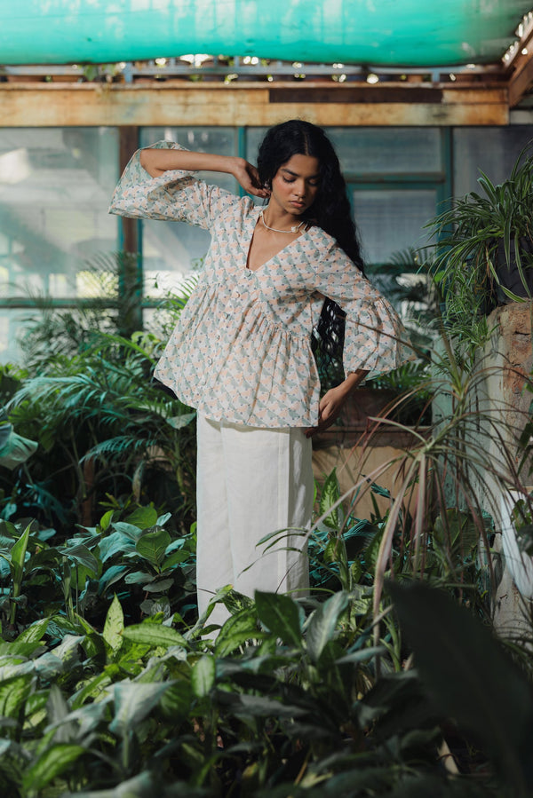 Ocean Bird Cotton Top