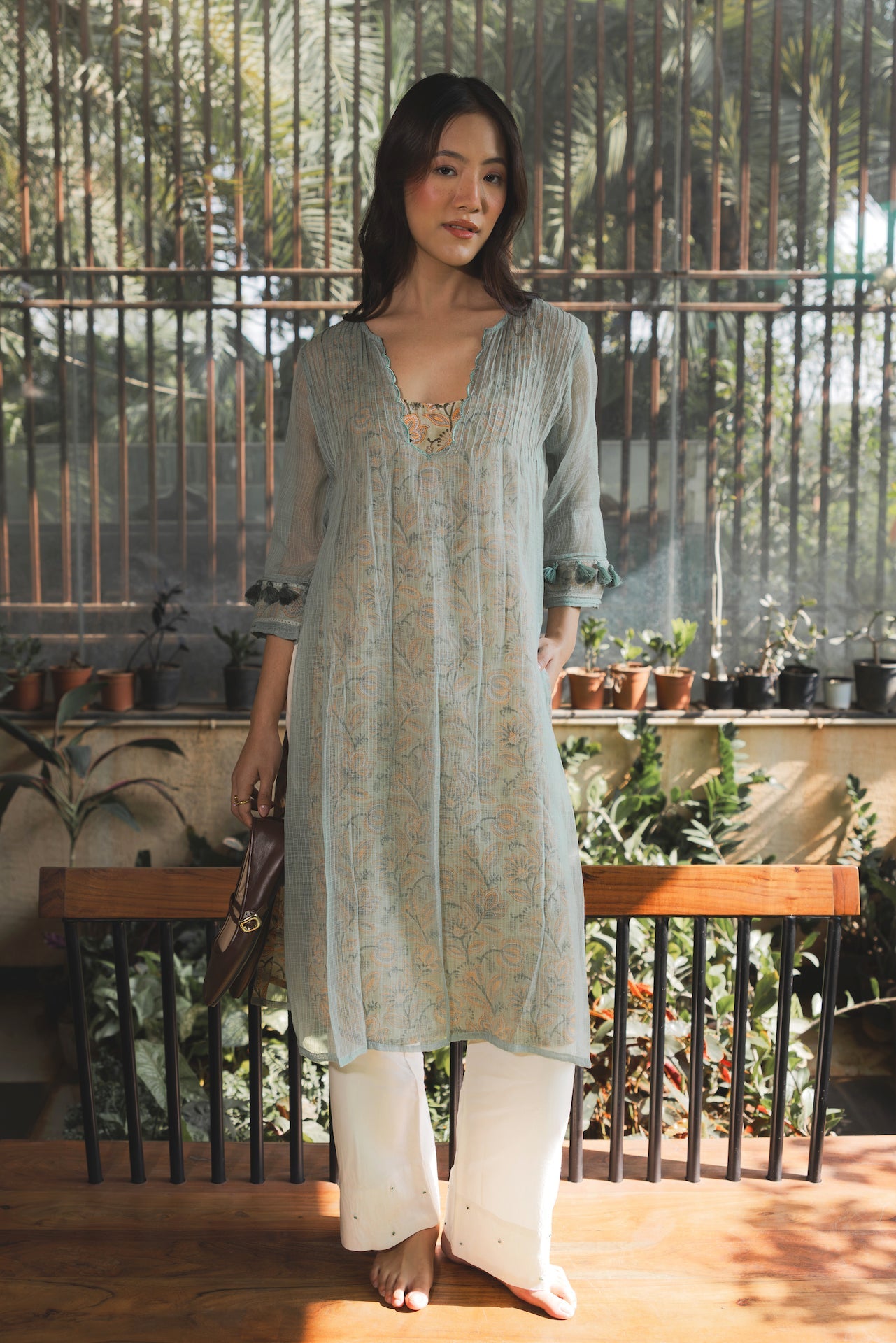 Ekam Jade Doriya Kurta Top
