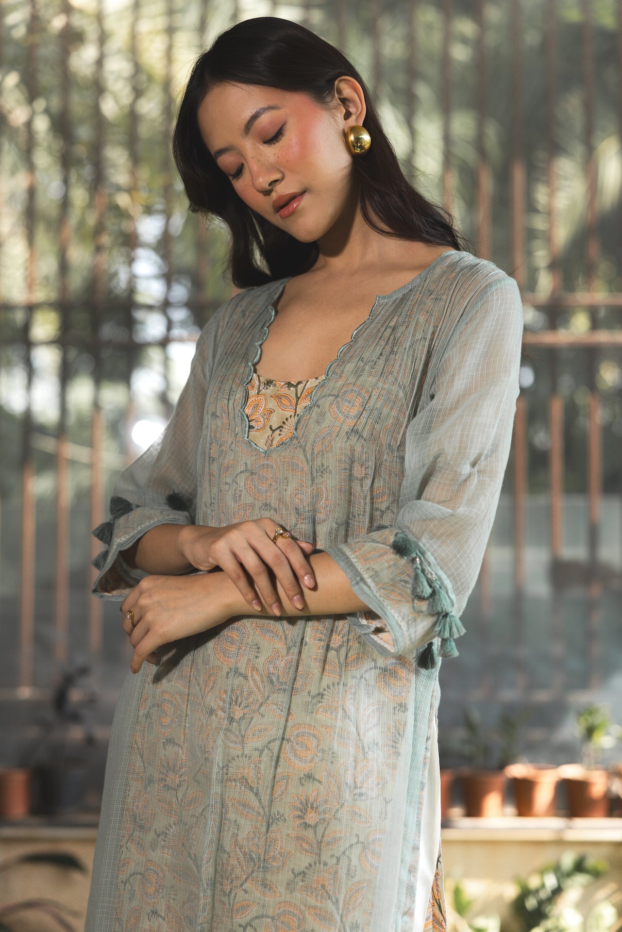 Ekam Jade Doriya Kurta Top