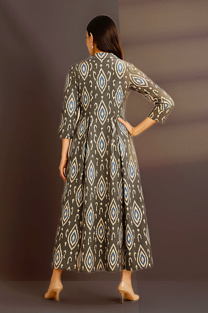 Maati Craft Twilight Dust Jumpsuit with Pockets & Collar
