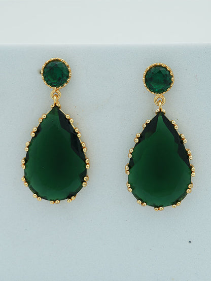 Emerald Teardrop Earrings