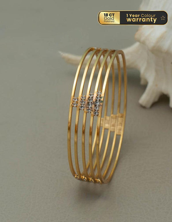 Gold Plated stone bangle LP- 48Hr Delivery (2.4 Bangle Size)