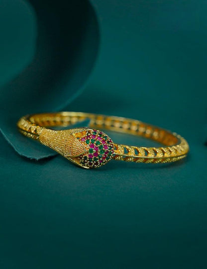 18k Gold Plated AntiTarnish AD stone Bangle