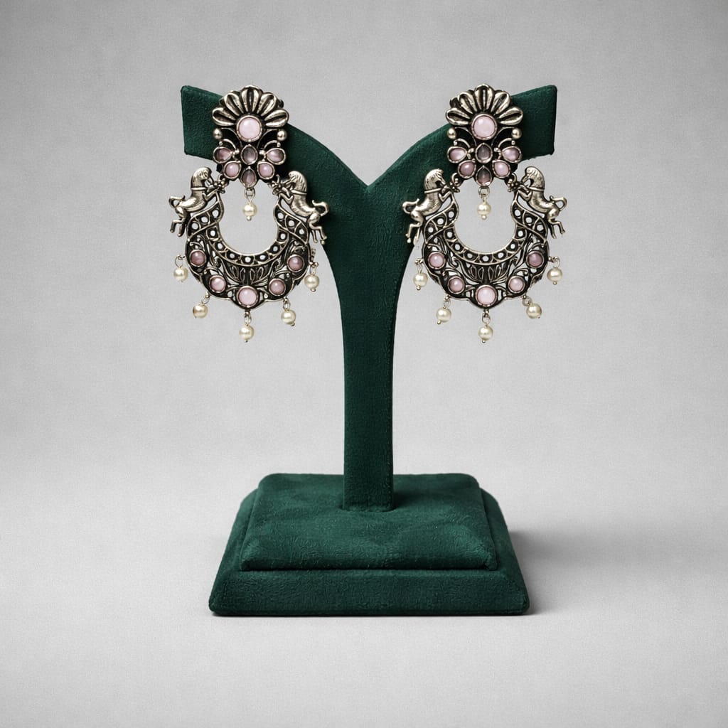 Oxidised Metal Hanging Earrings LP- 48Hr Delivery