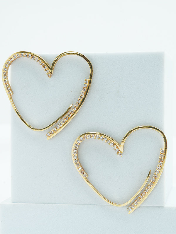 Golden Heartthrob Earrings