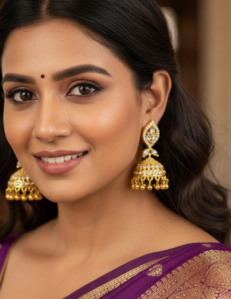 Ad Stone Jumkha Earrings