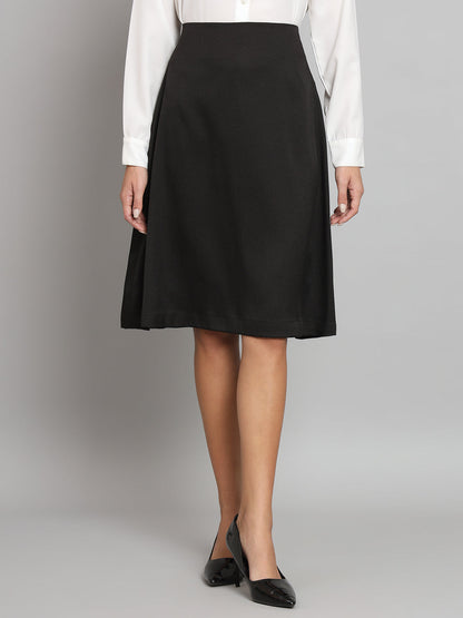 A-Line Moss Skirt- Black