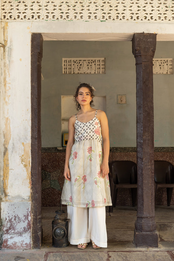 Anu Rebekah Chanderi Kurta