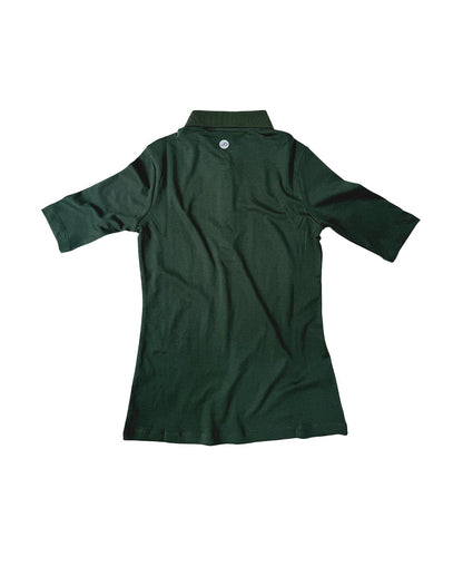 Athlos The Polo Pine Green Supima Top