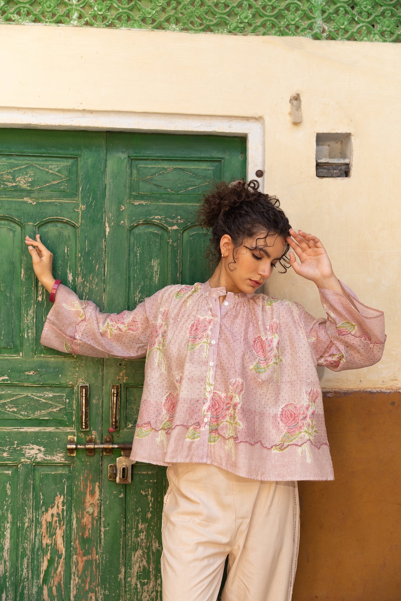 Anu Tess Chanderi Co-Ord Set