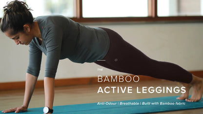 Athlos Bamboo Active Leggings Jet Black