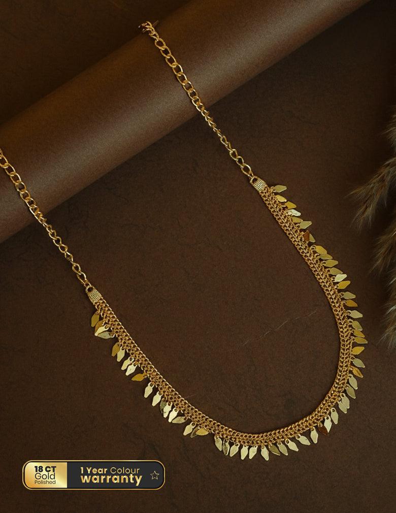 18K Gold Plated Elakkathali Choker Necklace LP- 48Hr Delivery