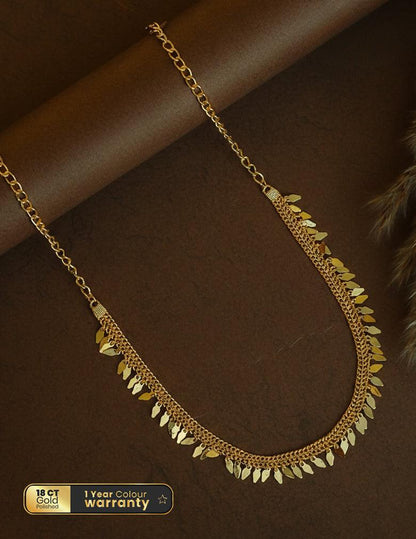 18K Gold Plated Elakkathali Choker Necklace LP- 48Hr Delivery