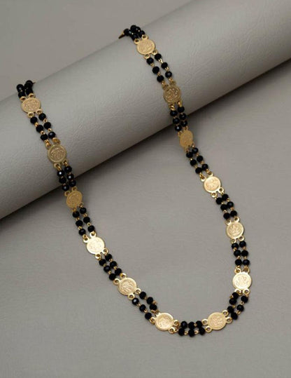 Gold Plated Coin Long Chain  (color option)