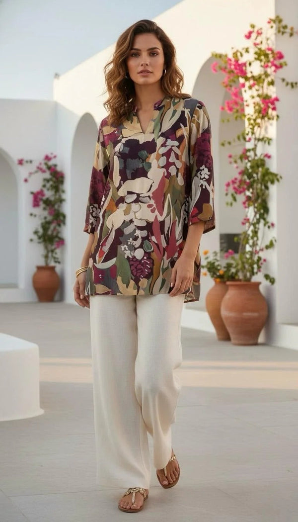 Reeval Muslin Tunic Multicolor-48Hr Delivery