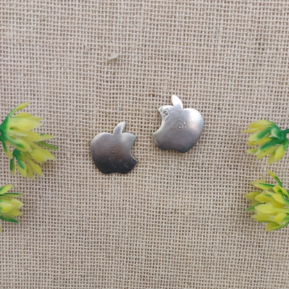 Appiz  Oxidised Finish Apple Studs