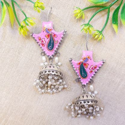 Pearl Beaded jhumka earring