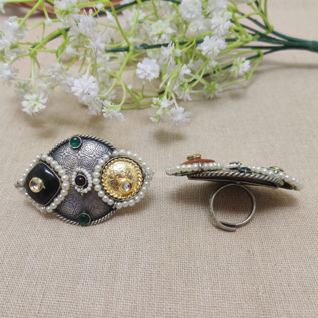 oxidised jewellery rings