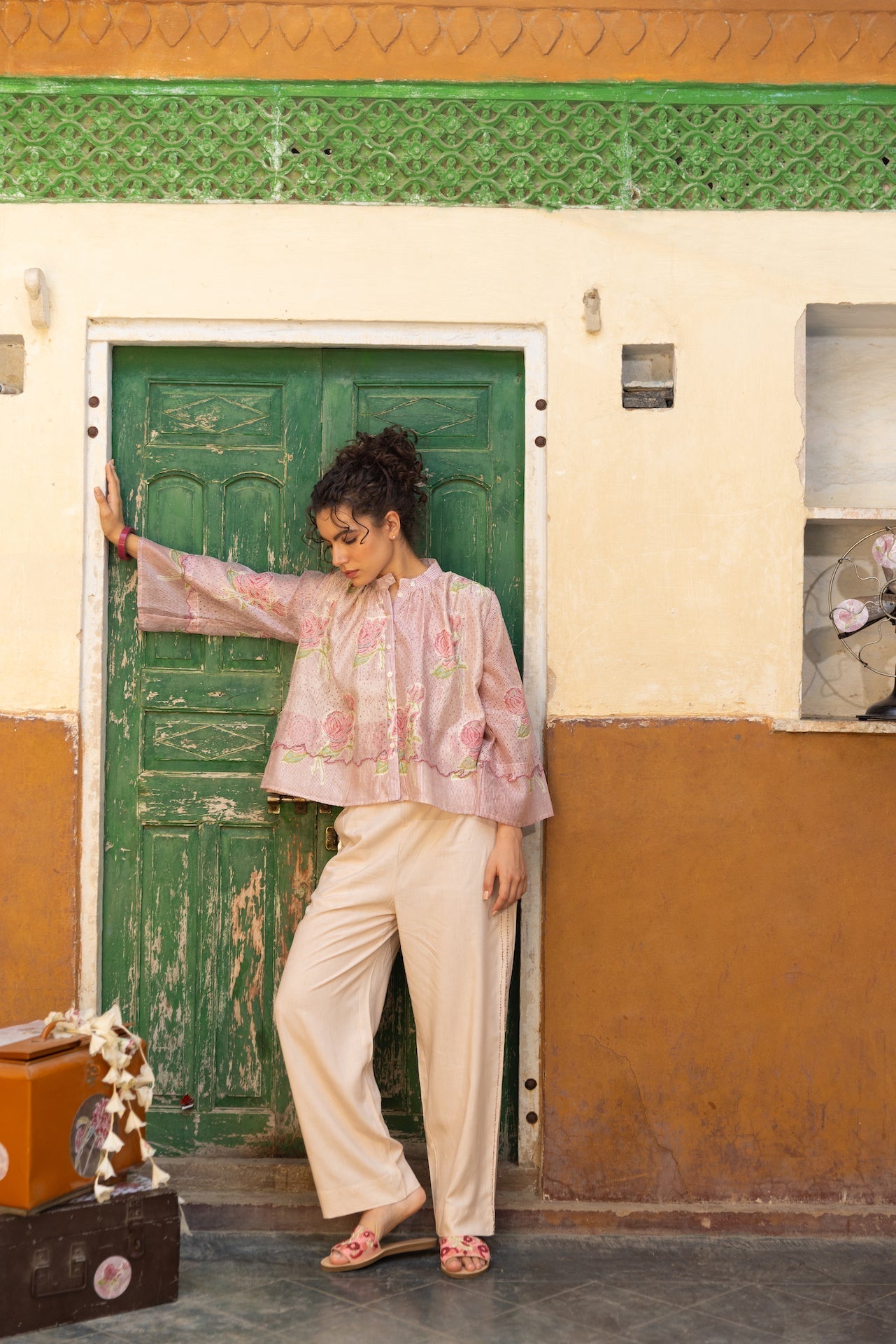 Anu Tess Chanderi Co-Ord Set