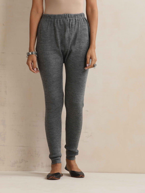 trueBrowns Grey Woollen Leggings