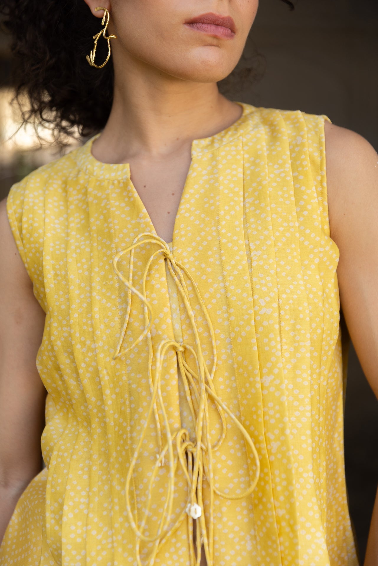 Anu Ivy Mellow Chanderi Top