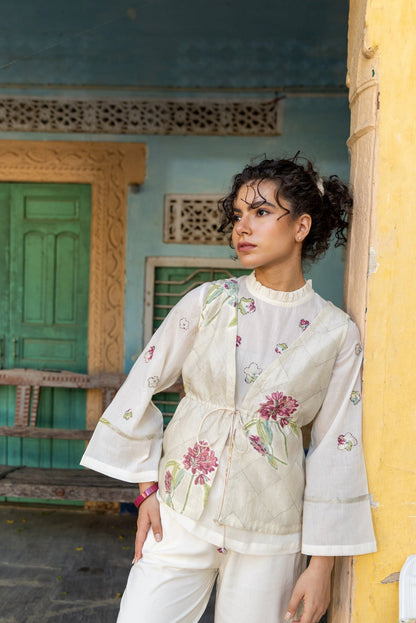 Anu Elma Chanderi Co-Ord Set