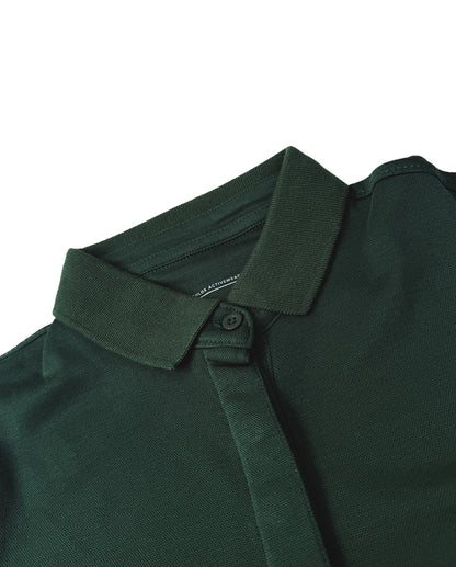 Athlos The Polo Pine Green Supima Top