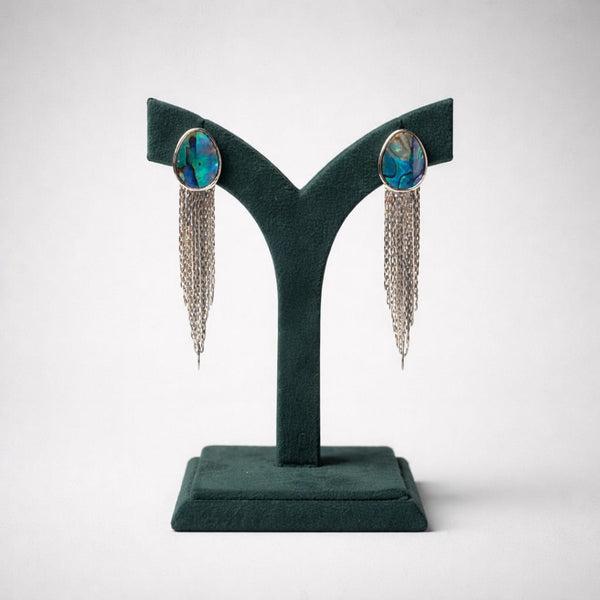 Silver Chain Tassel Drop Earrings LP- 48Hr Delivery